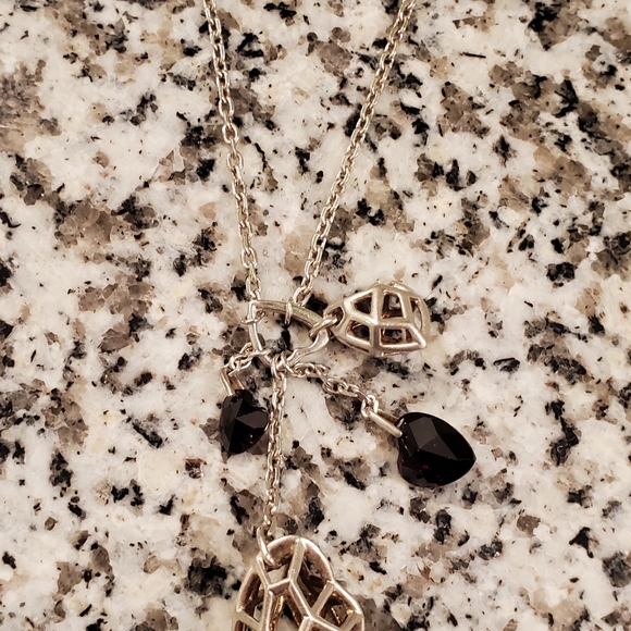 Links of London Garnet Flutter & Heart Necklace - Picture 9 of 14